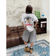 [NEW ARRIVAL] Áo Thun Boxy Cotton Sọc Bóng Chày 