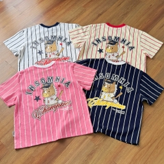 [NEW ARRIVAL] Áo Thun Boxy Cotton Sọc Bóng Chày 