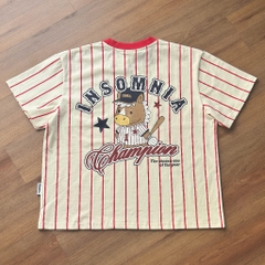 [NEW ARRIVAL] Áo Thun Boxy Cotton Sọc Bóng Chày 