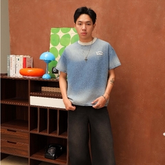 [NEW ARRIVAL] Áo Thun Boxy Denim Wash Thêu Len INSOMNIA Aesthetic - TS072