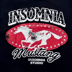 [NEW ARRIVAL] Áo Thun Boxy Mustang Edition Họa Tiết INSOMNIA Đính Cườm Thủ Công 250Gsm Cotton - TS062
