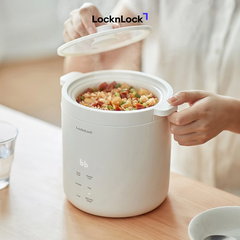 EJR314IVY - Nồi cơm điện mini LocknLock Mini rice cooker 220V, 50Hz, 300W, 0.6L - Màu ngà