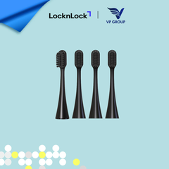 ENR636_BRS- Đầu bàn chải điện Locknlock, Electric toothbrush head 4pcs- Màu đen