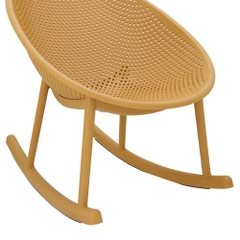Ghế Thư Giãn Nhựa COMO Màu Vàng W77.5xD80.5xH66Cm