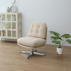 Sofa Đơn Sợi Tổng Hợp HUDSON Màu Trắng W62xD77xH86 Cm