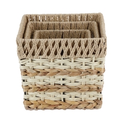 Giỏ Đựng Đồ Sợi Giấy ZARAH Màu Gỗ Tự Nhiên W28.5xD28.5xH25.4 Cm