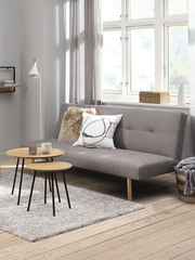 Sofa giường | HOLSTED | vải polyester | xám | R180xS92xC82cm