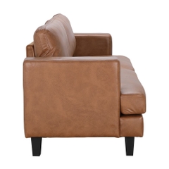 Sofa Băng Vải Giả Da TOMMY Màu Nâu W194xD78xH84Cm