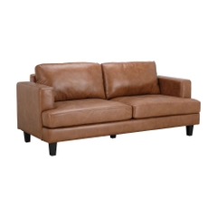 Sofa Băng Vải Giả Da TOMMY Màu Nâu W194xD78xH84Cm