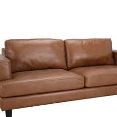Sofa Băng Vải Giả Da TOMMY Màu Nâu W194xD78xH84Cm