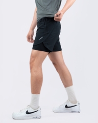 Quần Đùi 2 Lớp Tập Gym, Yoga, Chạy Bộ, Tennis, Pickleball Nam ICADO HT104