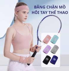 Băng chặn mồ hôi tay Asagi HW-0010, chất liệu vải dệt từ sợi tổng hợp, dùng trong tập luyện thể thao