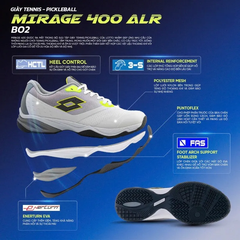 GIÀY THỂ THAO PICKLEBALL LOTTO MIRAGE  400 BO