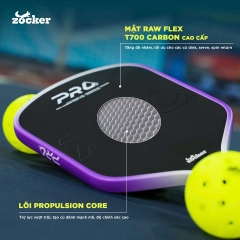 VỢT PICKLEBALL ZOCKER HP6 PRO 16MM - TRẮNG