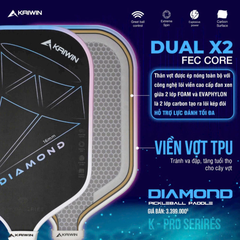 VỢT PICKLEBALL KAIWIN DIAMOND GEN 1 - 16MM