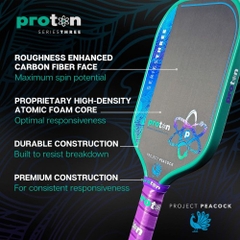 Vợt Pickleball Proton Project Peacock Elongated