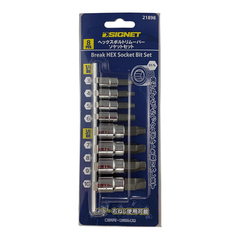 Bộ đầu khẩu tháo bu lông lục giác bị tòe signet 21898 Nhật Bản