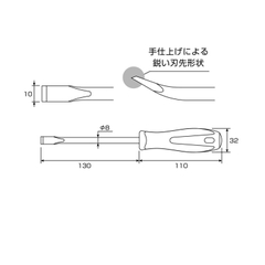Tô vít nạy đầu dẹp Anex No.9145