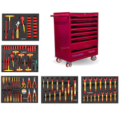 Tủ đồ nghề sửa chữa xe điện 7 ngăn 94 chi tiết