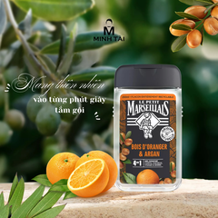 Gel Tắm Pháp dành cho Nam Le Petit Marseillais 4in1 Gỗ Cam & dầu Argan hữu cơ