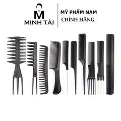 Bộ lược 10 món chuyên dụng bằng nhựa chống tĩnh điện