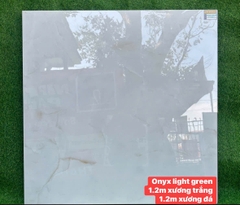 Gạch ấn độ 120x120 ONYX LIGHT GREEN (xương đá)