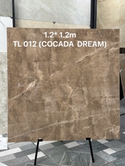 Gạch ấn độ 100x100 COCADA DREAM  màu cafe đậm (xương đá)