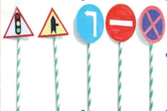 Mô hình biển báo giao thông – Học liệu thực hành STEM