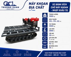 Xe bánh xích chở máy khoan nhập khẩu Trung Quốc