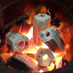 Hexagonal Sawdust Briquette Charcoal