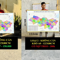 Bản Đồ Cao Bằng cập nhật 2026 có cả tên xã phường mới và cũ chi tiết