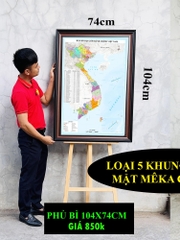 Bản Đồ Việt Nam mới nhất 2026 In siêu nét trên đề can chống nước Dễ Tra Cứu Chính Xác chi tiết