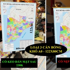 Bản Đồ Cà Mau (Bạc Liêu và Cà Mau) cập nhật 2026 có cả tên xã phường mới và cũ chi tiết