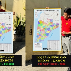 Bản Đồ Cà Mau (Bạc Liêu và Cà Mau) cập nhật 2026 có cả tên xã phường mới và cũ chi tiết