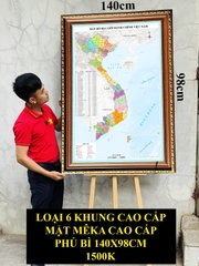 Bản Đồ Việt Nam mới nhất 2026 In siêu nét trên đề can chống nước Dễ Tra Cứu Chính Xác chi tiết