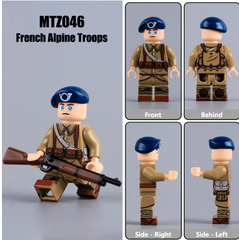 Đồ Chơi Lắp Ráp Mô Hình Nhân Vật Sĩ Quan France trang phục Alpine