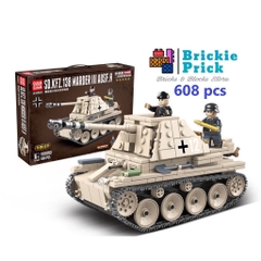 Non - Lego Army - Xe Tăng SD.KFZ.138 MARDER III AUSF.H - Đồ Chơi Lắp Ráp - Brickie Prick