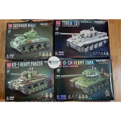 Non Lego Army Xe Tăng SHERMAN M4A1 - Mô hình láp ráp Xe tăng chiến đấu Lego- BRICKIE PRICK