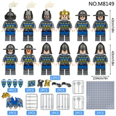 Đồ Chơi Lắp Ráp Hiệp Sĩ Trung Cổ Set 12 Nhân Vật Đầy Đủ Phụ Kiện