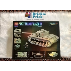 Đồ Chơi Lắp Ráp Mô Hình Quân Đội Xe Tăng Chiến Đấu PANZERKAMPFWAGEN III - Đồ chơi lắp ráp - Brickie Prick