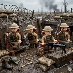 Đồ Chơi Lắp Ráp Nhân Vật Chiến Binh Anh WW1