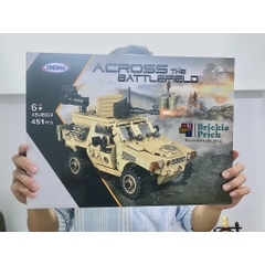 Non Lego Army Xe Jeep Quân Sự- Mô hình láp ráp Xe Chiến Đấu Lego- BRICKIE PRICK