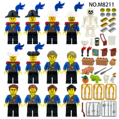 (Set 12 Con) Đồ Chơi Lắp Ráp Minifigure Hải Quân Full Phụ Kiện