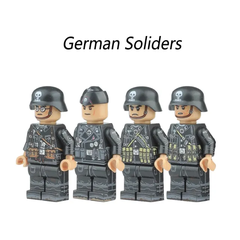 Đồ Chơi Lắp Ráp Mô Hình Nhân Vật Sư Đoàn SS Đầu Lâu WW2