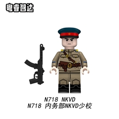 Bộ Mô Hình Nhân Vật Lực Lượng Nội Vụ NKVD Cổ Điển (Mã N715 - N718) - Đồ Chơi Lắp Ráp Ráp Khối Chi Tiết Kèm Thiết Bị Cầm Tay