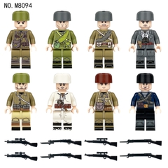 Đồ chơi Lắp Ráp Minifigure Mô Hình Nhân Vật WW2 Set Đầy Đủ Phụ Kiện