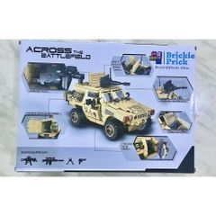 Non Lego Army Xe Jeep Quân Sự- Mô hình láp ráp Xe Chiến Đấu Lego- BRICKIE PRICK