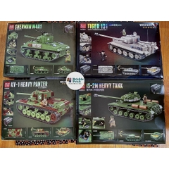 Non Lego Army Xe Tăng SHERMAN M4A1 - Mô hình láp ráp Xe tăng chiến đấu Lego- BRICKIE PRICK