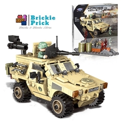 Non Lego Army Xe Jeep Quân Sự- Mô hình láp ráp Xe Chiến Đấu Lego- BRICKIE PRICK