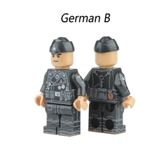 Đồ Chơi Lắp Ráp Mô Hình Nhân Vật Sư Đoàn SS Đầu Lâu WW2